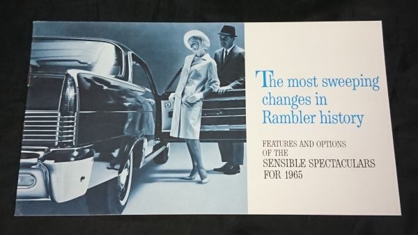 【旧車カタログ】アメリカンモーターズ ランブラー（The most sweeping changes in Rambler history　AMERICAN MOTORS) 1965年 美品_画像1