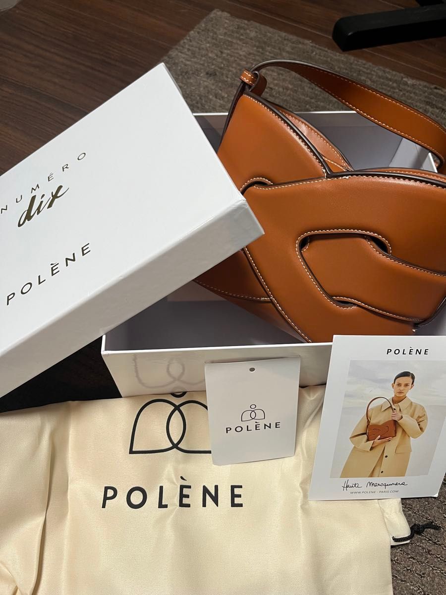 Nodde エディション コニャック スムース ポレーヌ polene Nodde エディション コニャック スムース ポレーヌ polene