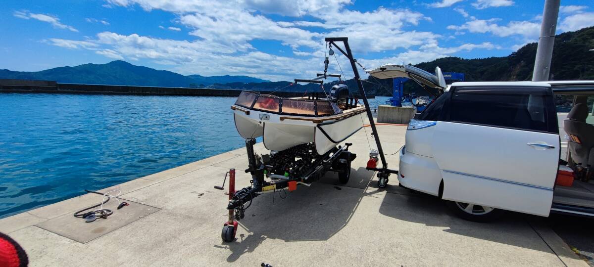 小型ボート吊り上げ用 ヒッチクレーンセット ( ブーム長:約2.5m 小型ボート吊り上げ用 ヒッチクレーンセット ( ブーム長:約2.5m