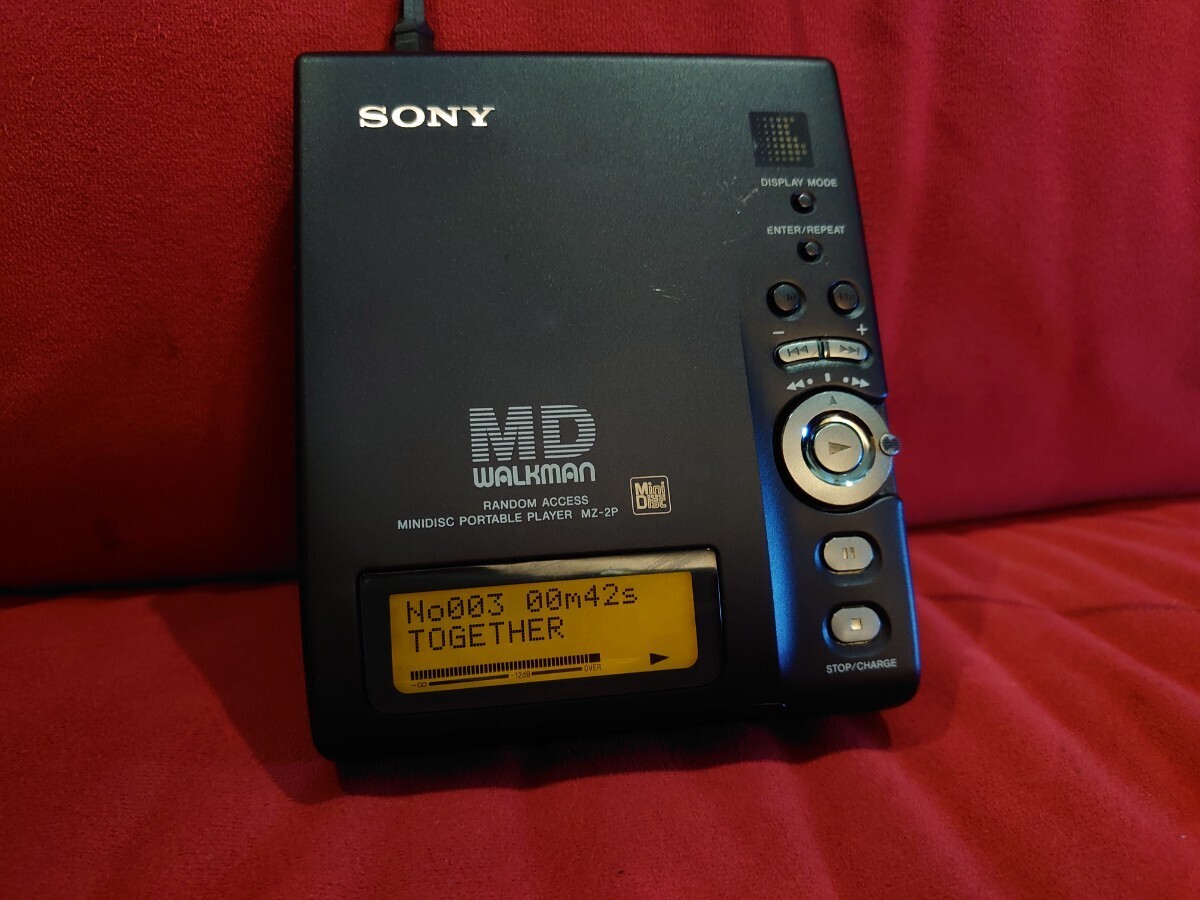 SONY MD WALKMAN MZ-2P ポータブルプレーヤー SONY】MZ-2P Vintage MD WALKMAN PORTABLE MD PLAYER ソニー