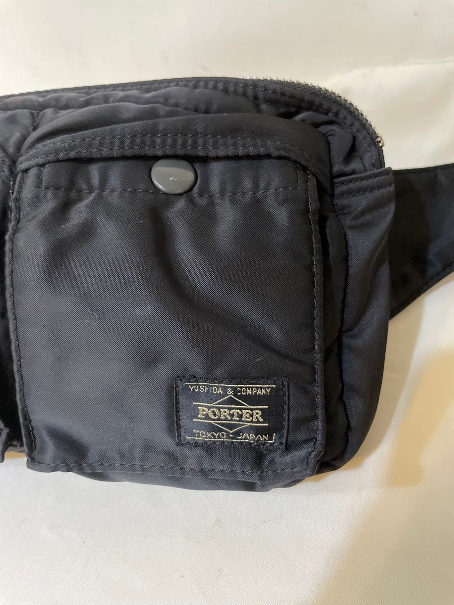 美品 ポーター タンカー ウエストバッグ ボディバッグ 黒 PORTER 美品 ポーター タンカー ウエストバッグ ボディバッグ 黒 PORTER