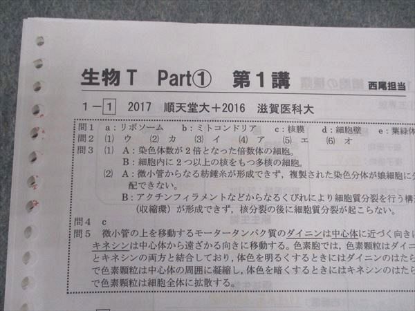 WP05-086 河合塾 生物T 演習編/解説編 テキスト トップレベル WP05-086 河合塾 生物T 演習編/解説編 テキスト トップレベル