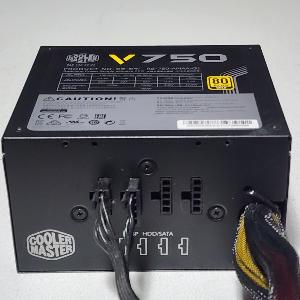 CoolerMaster V750(RS-750-AMAA-G1) 750W 80PLUS GOLD認証 ATX CoolerMaster V750(RS-750-AMAA-G1) 750W 80PLUS GOLD認証 ATX