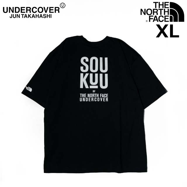 売切り【正規新品】THE NORTH FACE×UNDERCOVER◆SOUKUU S/S GRAPHIC TEE 半袖 Tシャツ US限定 コラボ 創空 アウトドア(XL)黒 180902-45