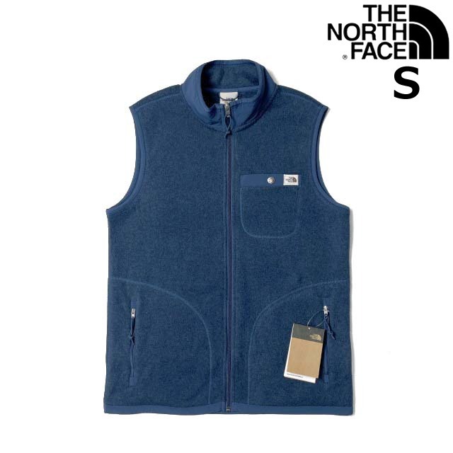 売切り【正規新品】THE NORTH FACE◆GORDON LYONS FULL-ZIP VEST フリース ベスト US限定 ロゴパッチ 裏起毛 アウトドア(S)青 181024-15
