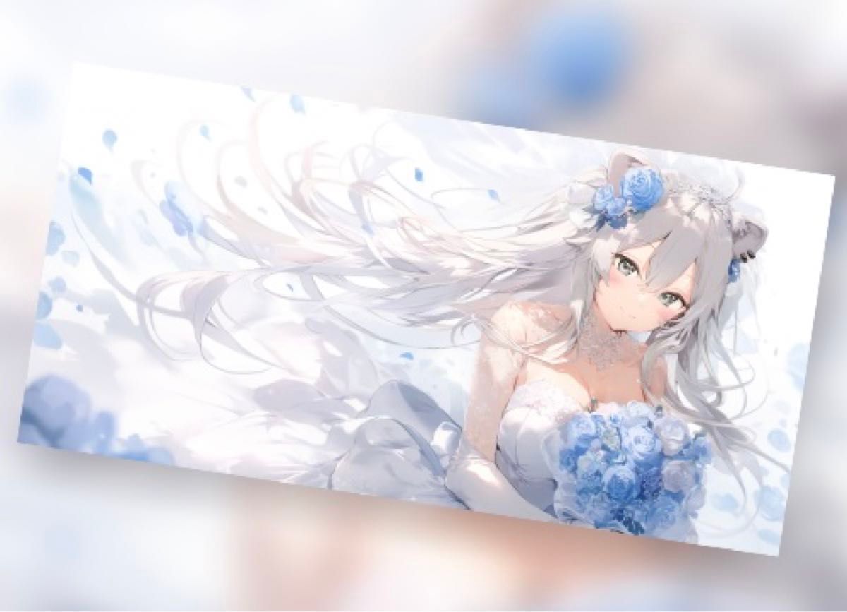 獅白ぼたん プレイマット ラバーマット ホロライブ hololive 鴉 獅白ぼたん プレイマット ラバーマット ホロライブ hololive 鴉