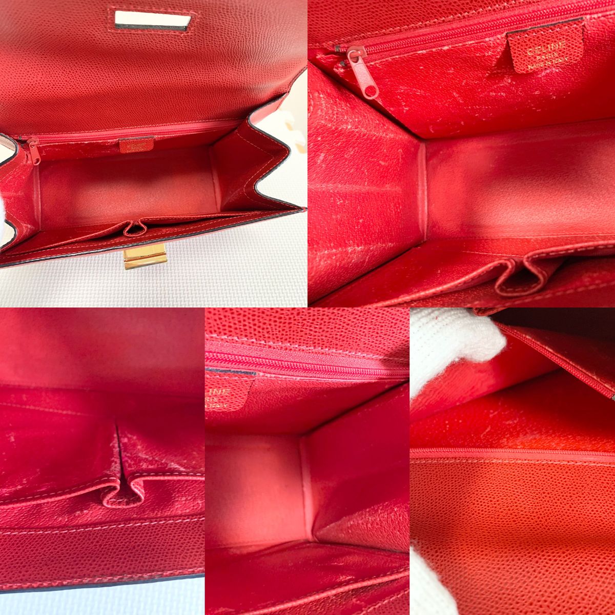 希少】CELINE オールドセリーヌ ハンドバック ターンロック 保存 希少】CELINE オールドセリーヌ ハンドバック ターンロック 保存