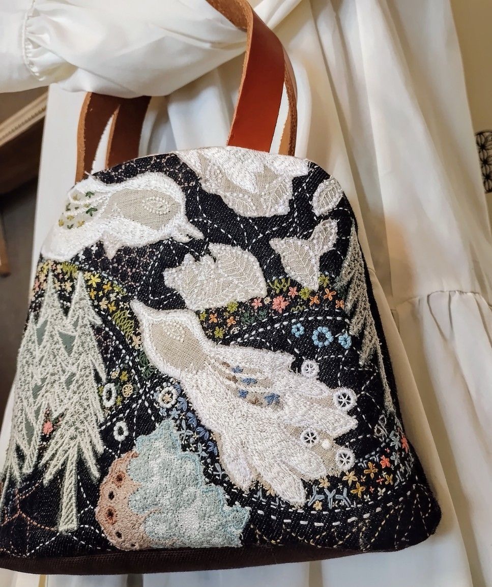 ハンドメイド バッグ 刺繍 Carnival 花 畑 flower ミナ ハンドメイド バッグ 刺繍 Carnival 花 畑 flower ミナ