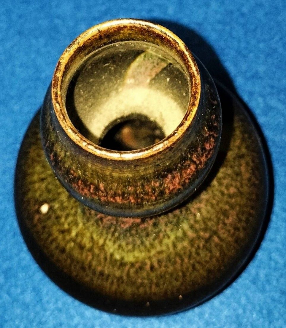 曜変天目 在銘 仁泉作 共箱付 不思議な陶器 花瓶 徳利 木箱付 曜変天目 在銘 仁泉作 共箱付 不思議な陶器 花瓶 徳利 木箱付