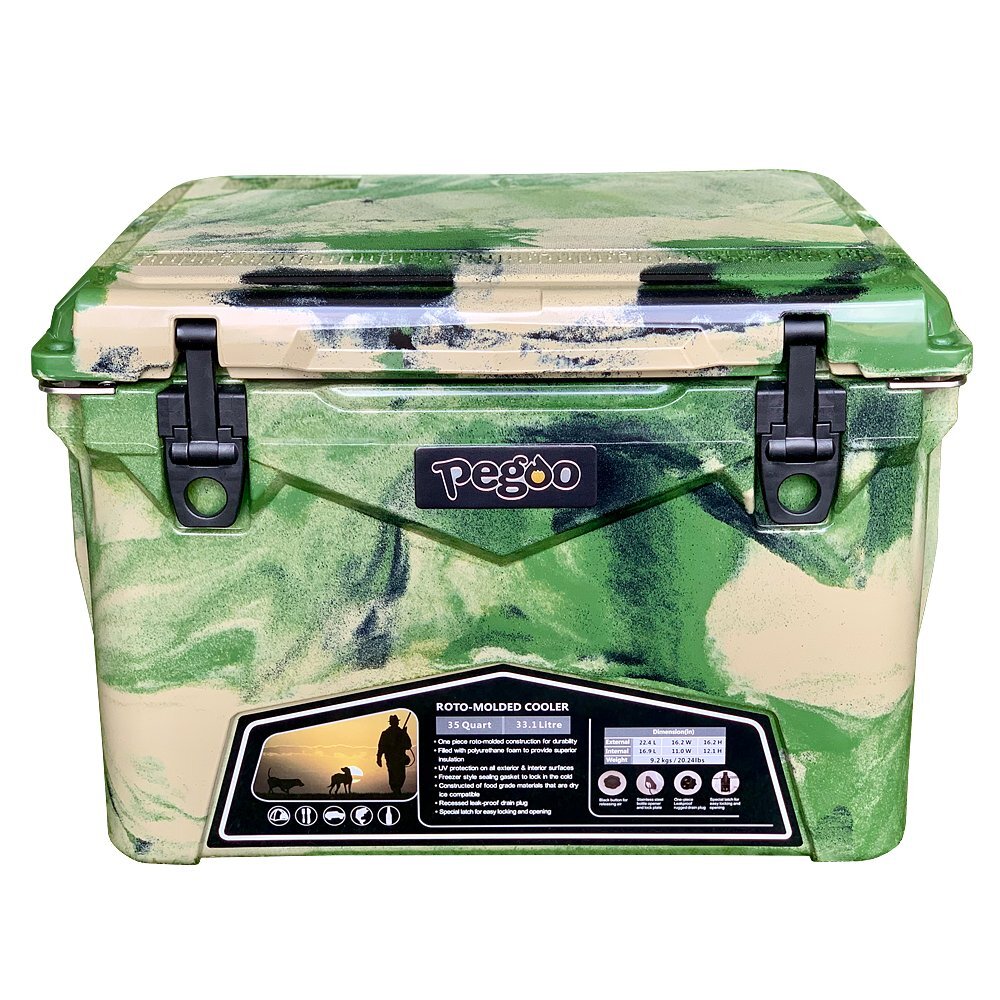 2024年冬【法人向けお歳暮】 Iceland 送料無料! Cooler 】5日間氷をキープ!※代引不可 Camo Green 35QT(33.1L)/ クーラーボックス【 アイスランド Box その他