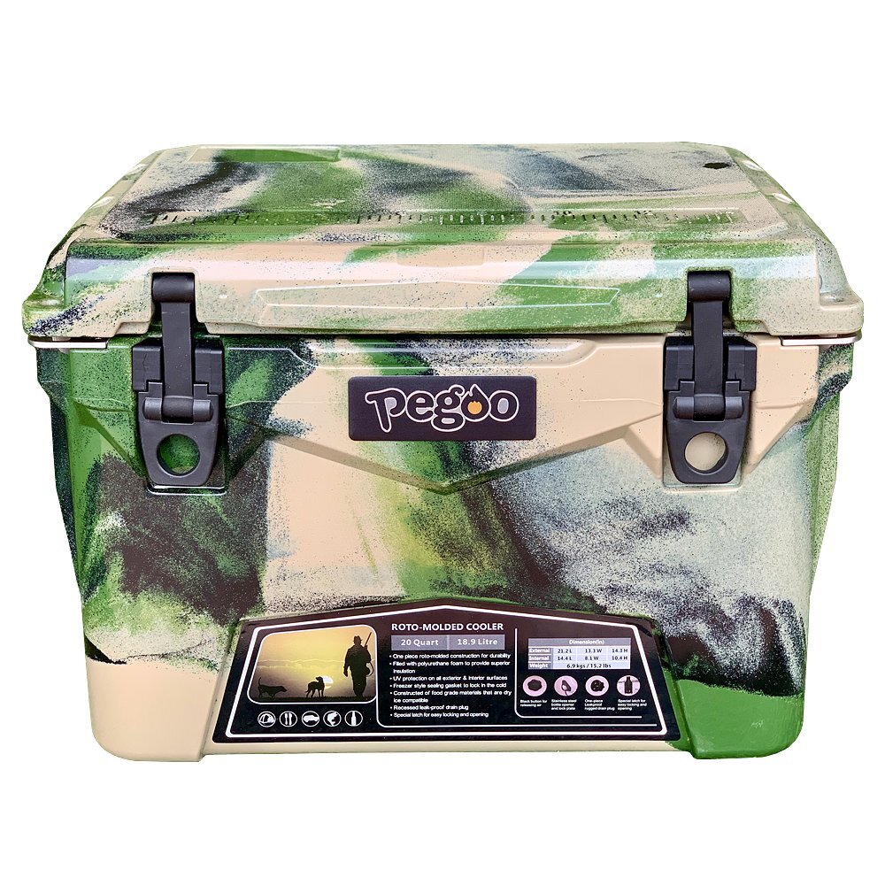 2024年冬【法人向けお歳暮】 Iceland 】5日間氷をキープ!BBQ・キャンプ・フィッシングに Camo Green 20QT(18.9L)/ クーラーボックス【 アイスランド Box Cooler その他