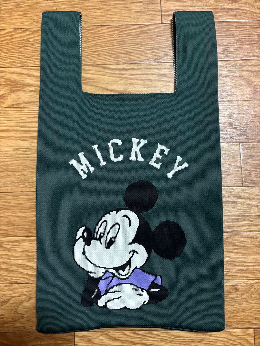 新品未使用】しまむら ディズニー ミッキー ニットバッグ エコ 新品未使用】しまむら ディズニー ミッキー ニットバッグ エコ