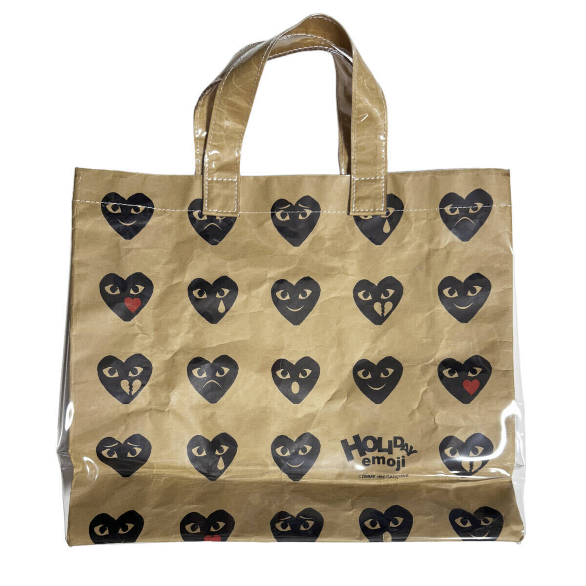 未使用 青山限定 Holiday Emoji 正規品 PVCトートバッグ COMME 未使用 青山限定 Holiday Emoji 正規品 PVCトートバッグ COMME