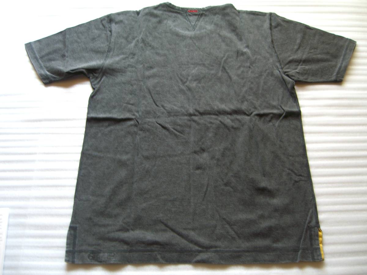◆Papas パパス　半袖Ｔシャツ　４８Ｍサイズ　　ブラック　◆　　未使用品 　　D0493UTS023 　　61-12.6_画像6