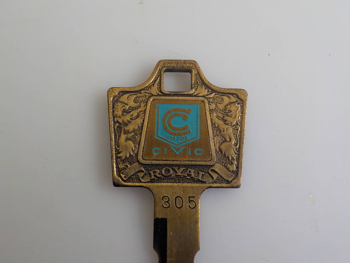 старый машина Honda CIVIC Civic 305 болванка ключа fashion ключ Showa Retro авто аксессуары старый машина Honda CIVIC Civic 305 болванка ключа fashion ключ Showa Retro авто аксессуары