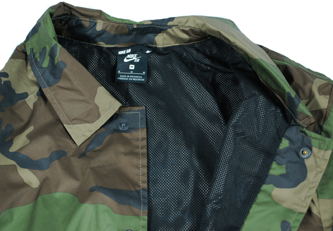 S●NIKE SB ICON COACH JACKET CAMO ナイキ エスビー スケートボード コーチジャケット 迷彩 AT9913-222 撥水 ウィンドブレーカー_画像4