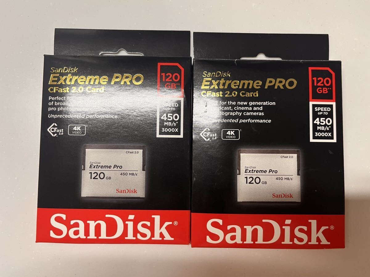 SanDisk Extreme Pro CFast2.0 card 120GB×2 sheets 