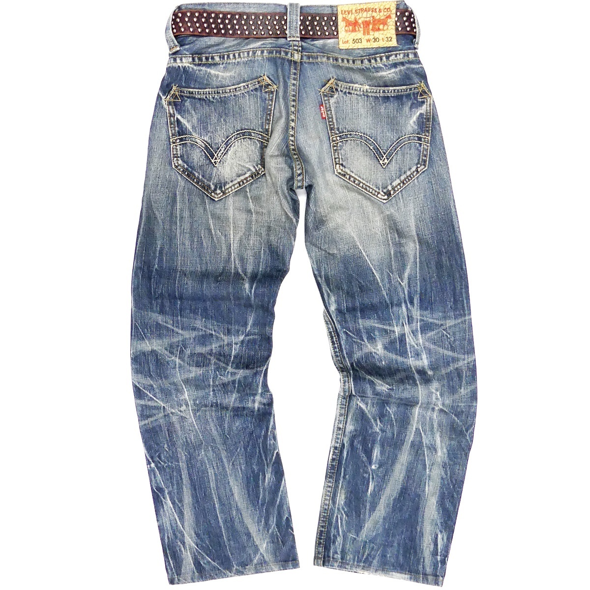 即決 リーバイス503 W30 廃版 ひびパッチ ジーンズ Levis メンズ 即決 リーバイス503 W30 廃版 ひびパッチ ジーンズ Levis メンズ