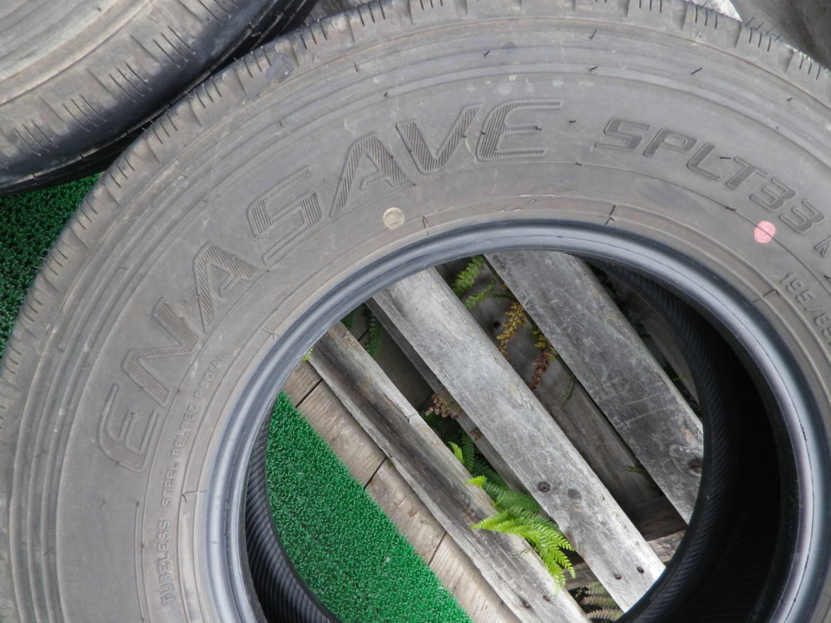 195/85R15 113/111L LT DUNLOP ENASAVE SPLT33 中古2本セット ダンロップ　エナセーブ？キャンター エルフなどに_画像5