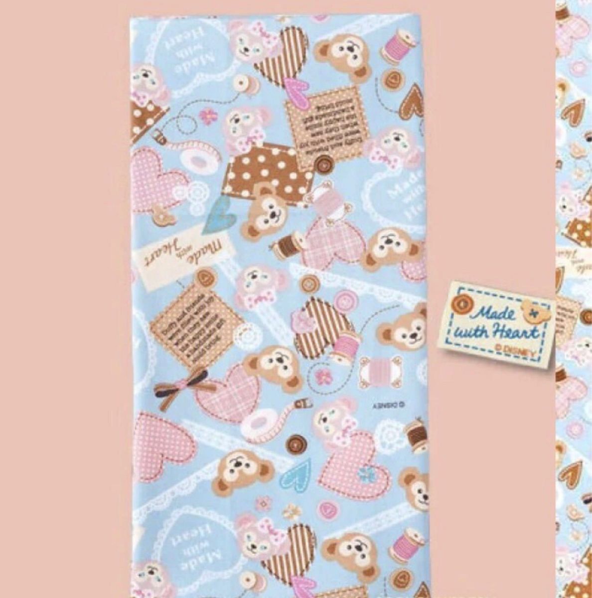 お得 2種セットTDS公式ダッフィー正規品 生地 布 新品 お得 2種セットTDS公式ダッフィー正規品 生地 布 新品