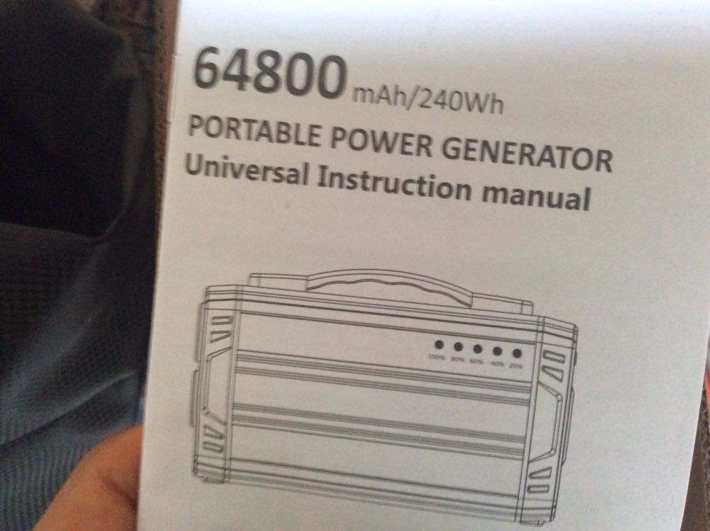Rockpals K36 ポータブル電源 正弦波 大容量 64800mAh/240Wh