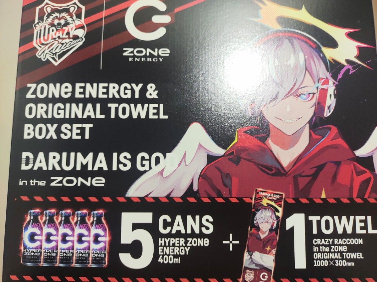 新品・未開封】ZONe CR コラボ だるまいずごっど タオル+外箱 新品・未開封】ZONe CR コラボ だるまいずごっど タオル+外箱