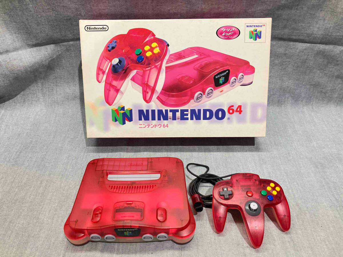 ニンテンドー64 任天堂 クリア レッド 本体 nintendo64 ニンテンドー64 任天堂 クリア レッド 本体 nintendo64