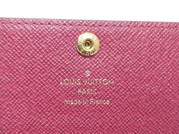 LOUIS VUITTON ルイヴィトン モノグラム ミュルティクレ6 キーケース ブラウン ホットピンク 店舗受取可_画像7