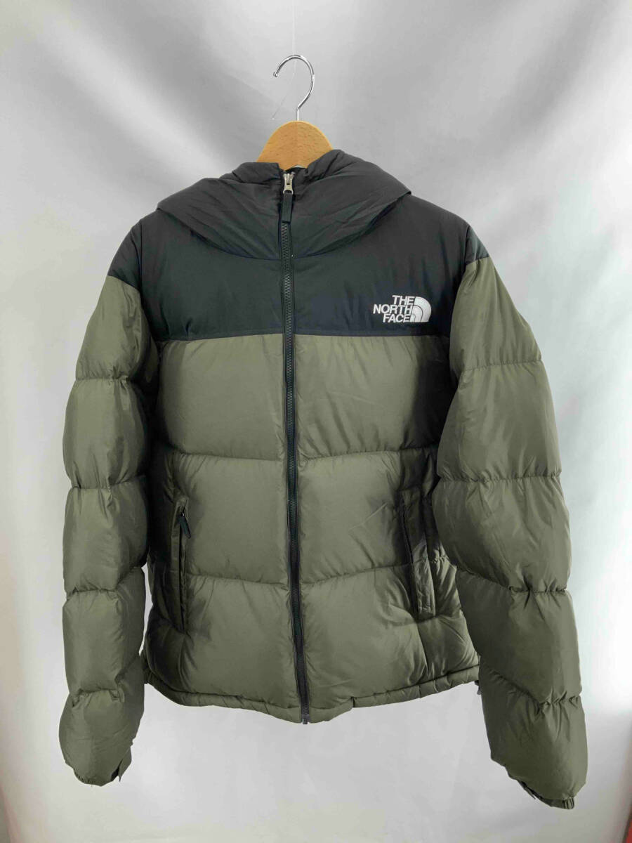 ★ THE NORTH FACE ザノースフェイス Nuptse Hoodie ND92331 ダウンジャケット サイズXXL カーキ×ブラック 冬