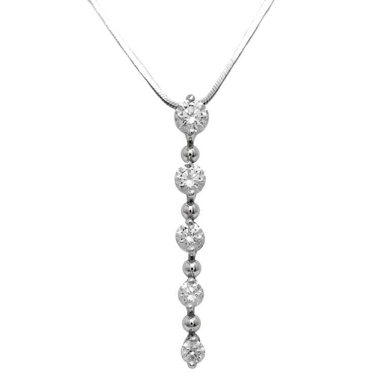 ダイヤ ネックレス 5連 0.51ct Pt 850 Pt 900 プラチナ ダイヤ ネックレス 5連 0.51ct Pt 850 Pt 900 プラチナ