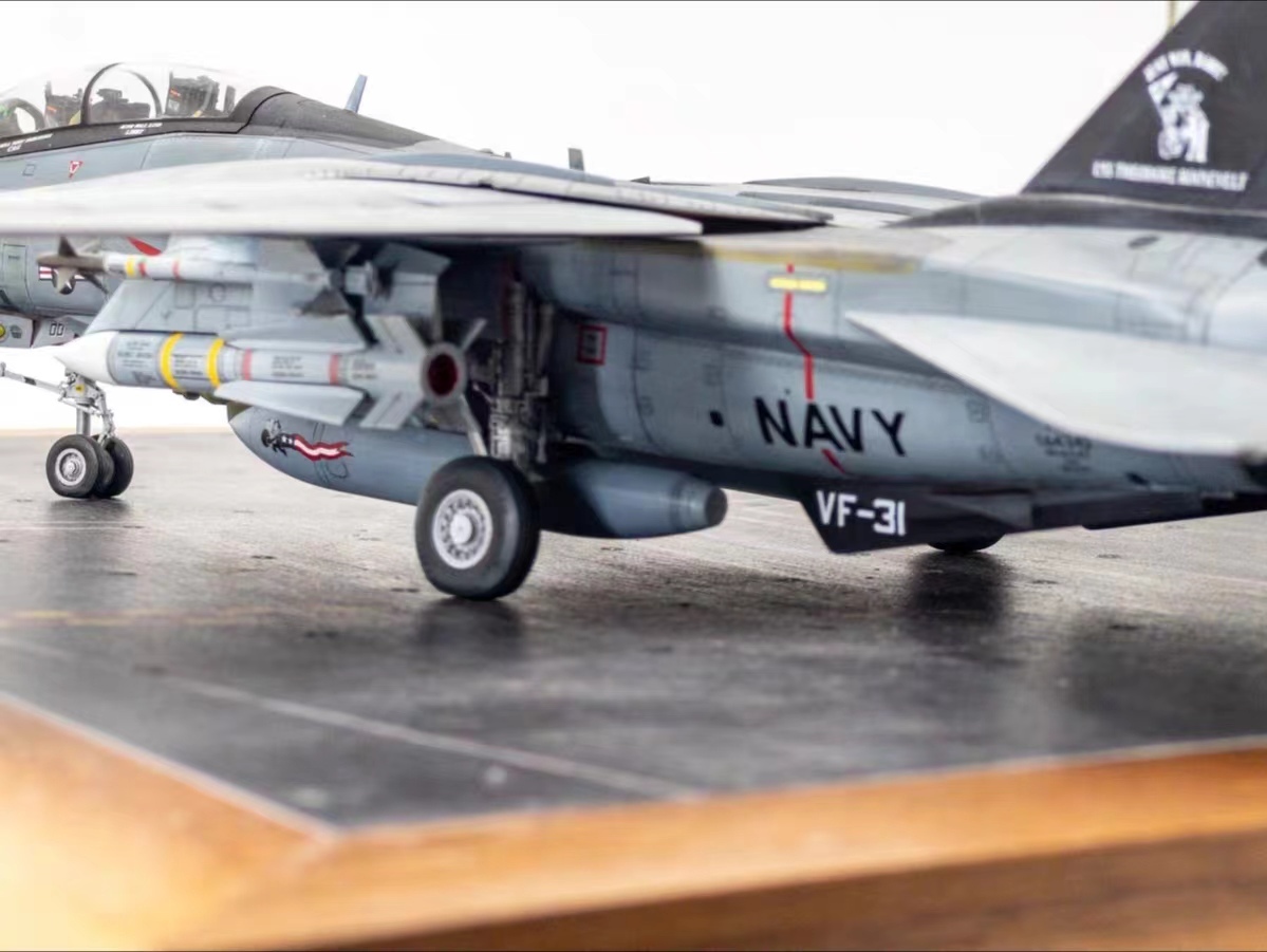 1/48 America военно-морской флот F-14D Tomcat VF-31 сборка покрашен конечный продукт 