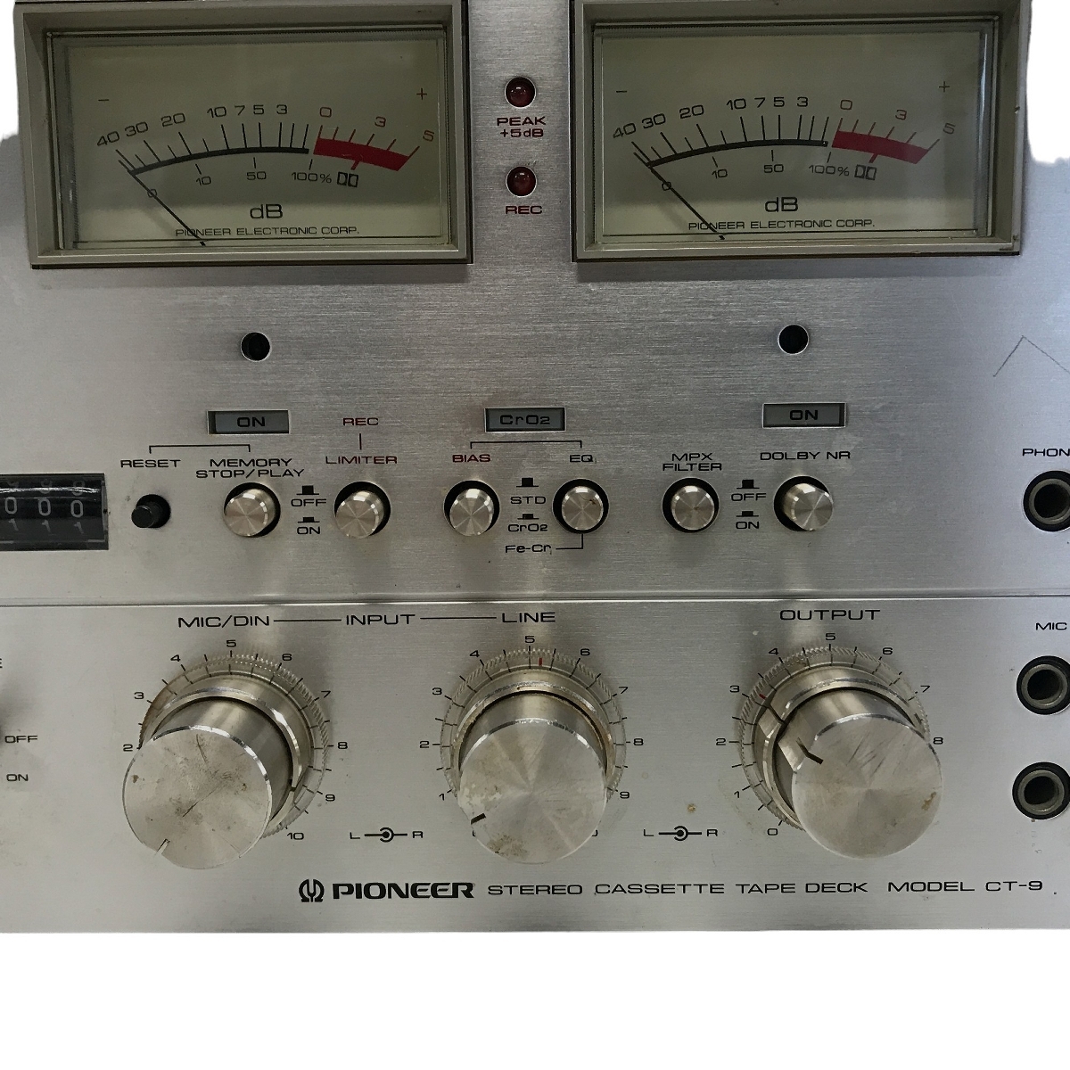 Pioneer パイオニア カセットデッキ CT-9 ☆ジャンク PIONEER パイオニア CT-9 ステレオカセットデッキ 通電確認済