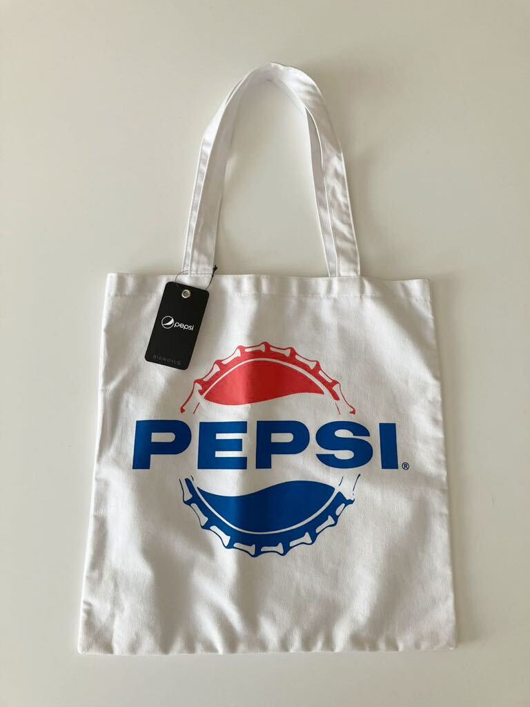 ◯PEPSI-COLA(ペプシコーラ)/トートバッグ /ホワイト