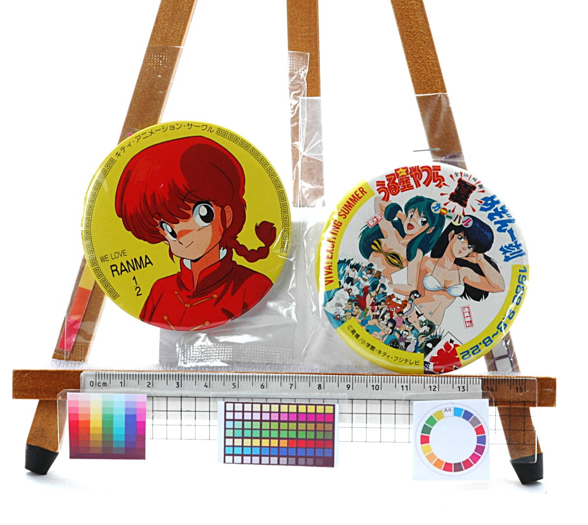 [Vintage][New][Delivery Free]1988 KAC Button Badges Urusei yatsura(うる星やつら)Ranma1/2(らんま)Maison Ikkoku(めぞん一刻)[tag5555]_画像1