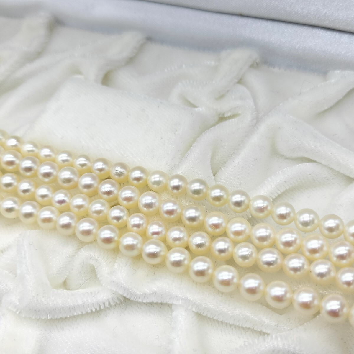 1 jpy ~[teli a little over!!] Akoya pearl ... long pearl necklace 5mm~5.5mm 118cm silver SILVER 47.9gbook@ pearl pearl jewelry necklace