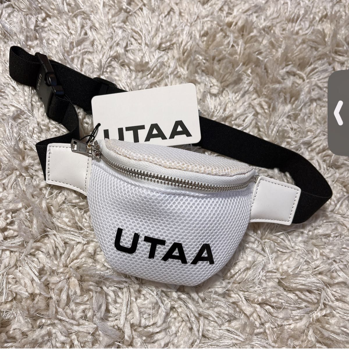 UTAA ユタ ゴルフ ウエストポーチ 白 ホワイトゴルフポーチ UTAA ユタ ゴルフ ウエストポーチ 白 ホワイトゴルフポーチ