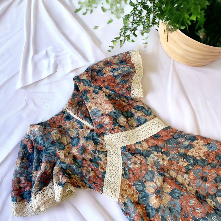 70's USA製 VINTAGE アメリカ購入 ビンテージ ワンピース ドレス 70's USA製 VINTAGE アメリカ購入 ビンテージ ワンピース ドレス