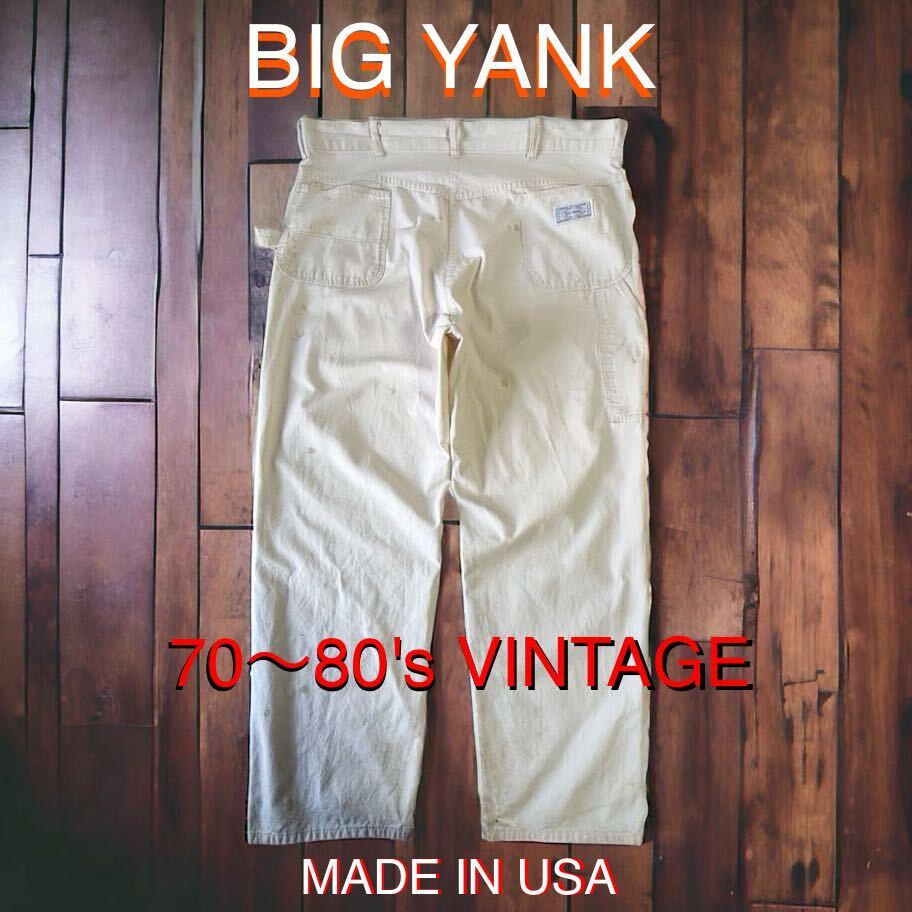雰囲気抜群 70〜80's VINTAGE USA製 BIG YANK ホワイト 雰囲気抜群 70〜80's VINTAGE USA製 BIG YANK ホワイト