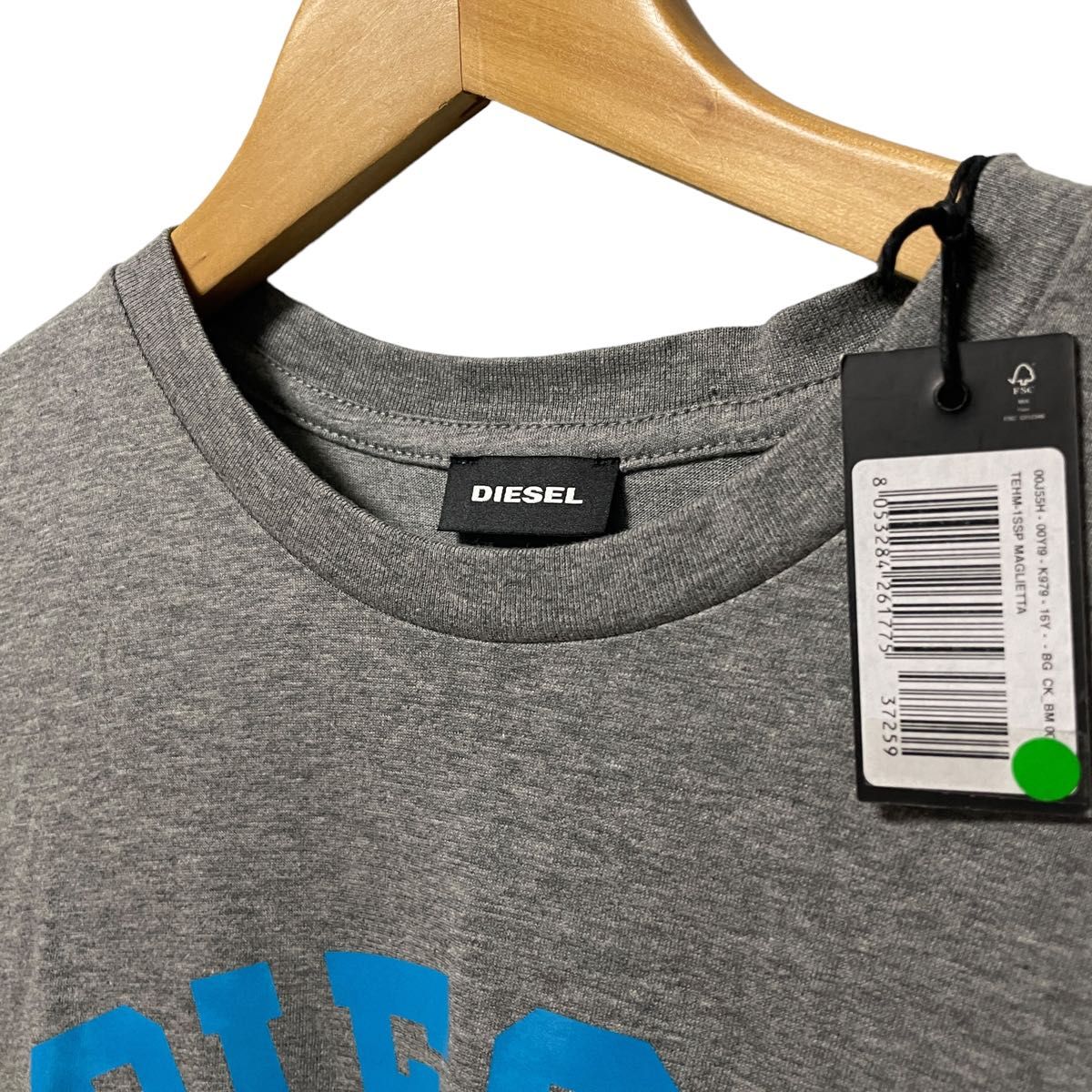 DIESEL ◆T-OX ロゴ 半袖 Tシャツ グレー◆関税送料込み 新品】DIESEL ディーゼル 半袖ロゴtシャツ グレー 16y|Yahoo