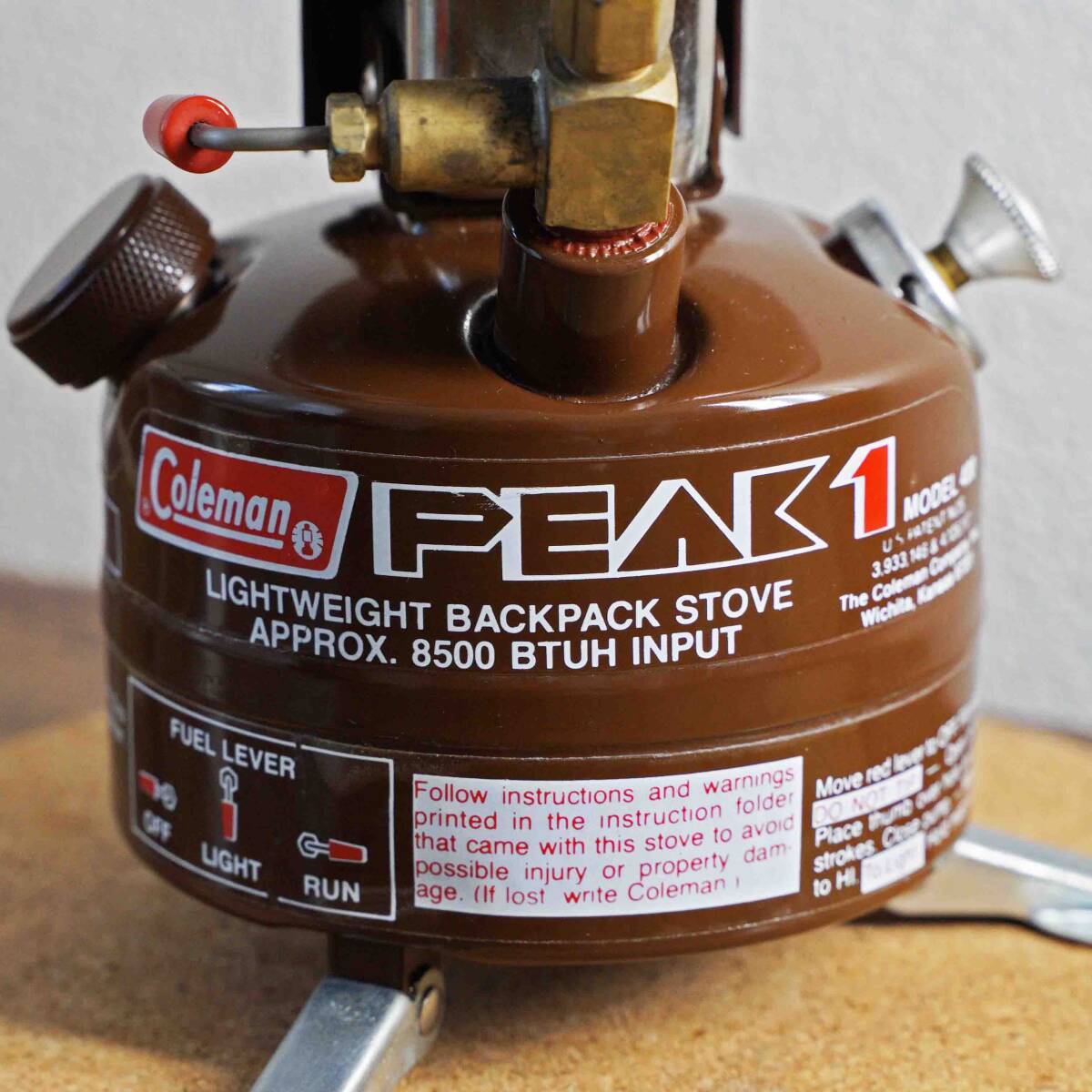 世界に一つだけ】ほぼ新品 コールマン peak1 400 1979年10月 元 世界に一つだけ】ほぼ新品 コールマン peak1 400 1979年10月 元