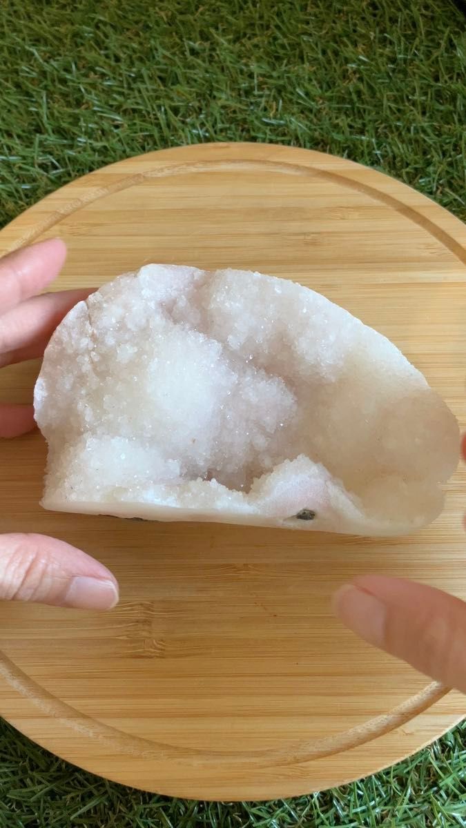 ピンクカルセドニー (ピンククォーツ) 水晶 ドゥルージ 天然石 インド アウランガバード