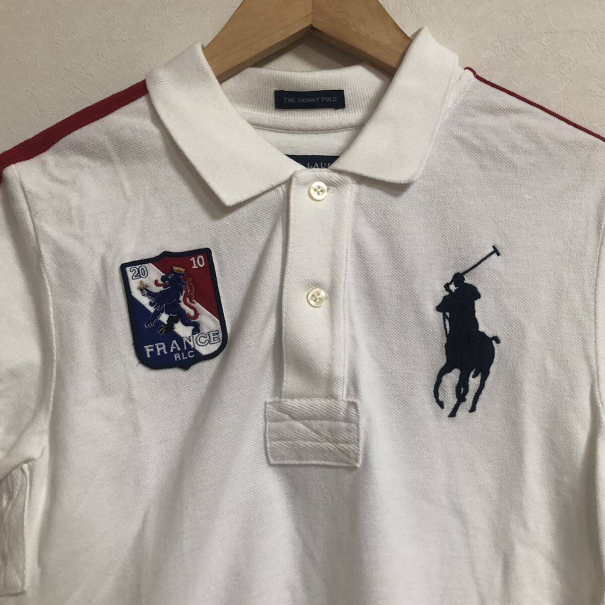 RALPH LAUREN ラルフローレン ポロシャツ L ホワイト フランス RALPH LAUREN ラルフローレン ポロシャツ L ホワイト フランス