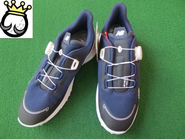 GK石川橋●新品698 ニューバランス◆◇スパイクレス ゴルフシューズ◇◆MGS1001N◆ネイビー◆27.5cm◆