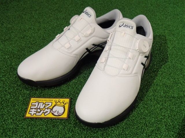 GK栄三越■ 862 【新品】アシックス◆ゲルエース プロ エム ボア◆27cm◆ホワイト×ブラック◆1111A229◆ソフトスパイクシューズ