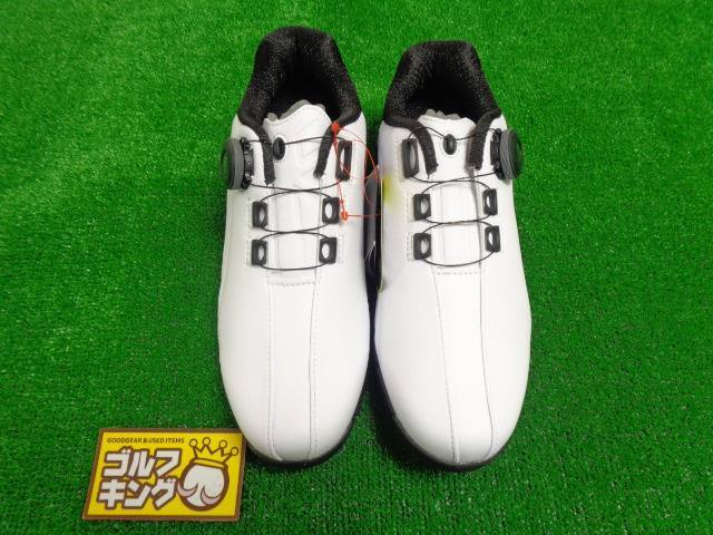 GK栄三越■ 692 【新品】ブリヂストン◆23◆バイターワイド◆SHG380◆ホワイト×ブラック◆27cm◆スパイクレスシューズ◆人気