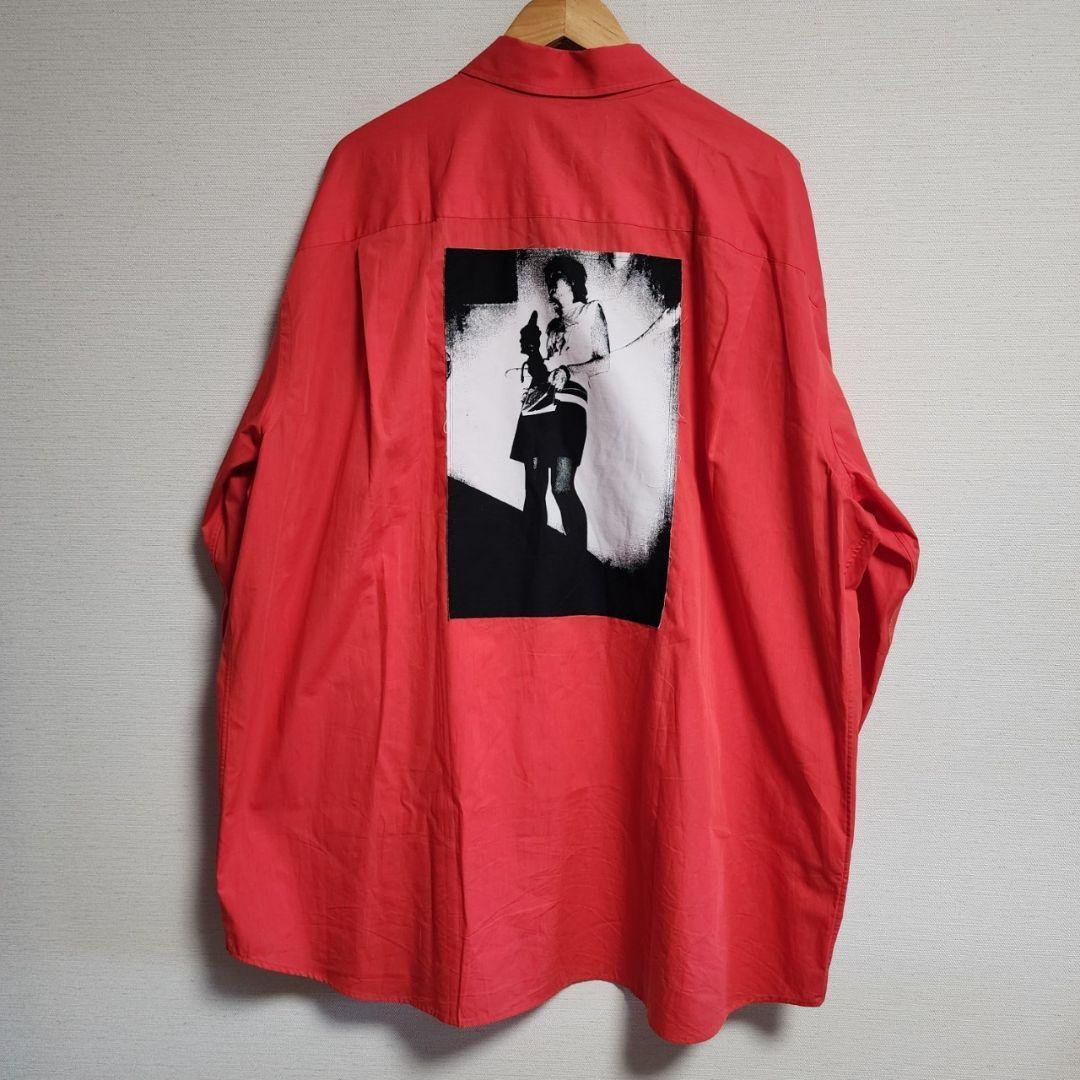 ラフシモンズ シャツ 長袖 ロゴ 刺繍 L RAF SIMONS タグ付未使用 ラフシモンズ シャツ 長袖 ロゴ 刺繍 L RAF SIMONS タグ付未使用