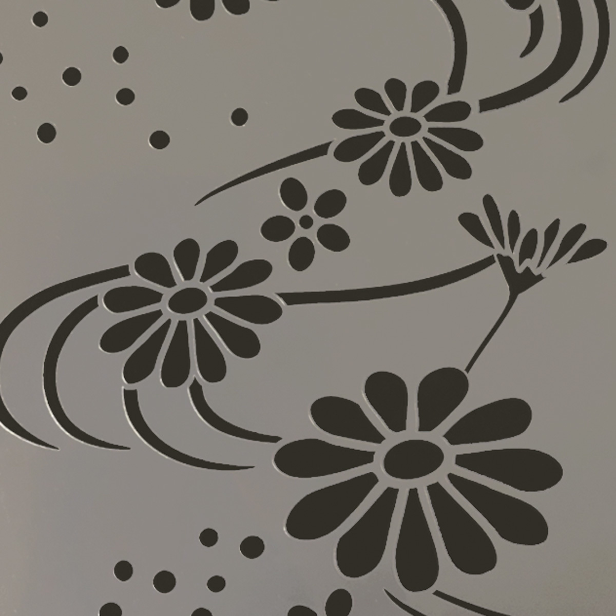 ヤフオク 和風イラスト 菊と流水 Flower Set 12番 型紙図