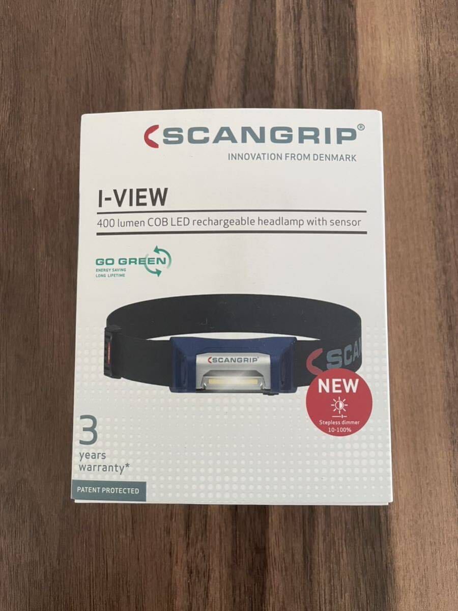 SCANGRIP LEDヘッドライト I-VIEW センサー付き 充電式 USB 新品!!