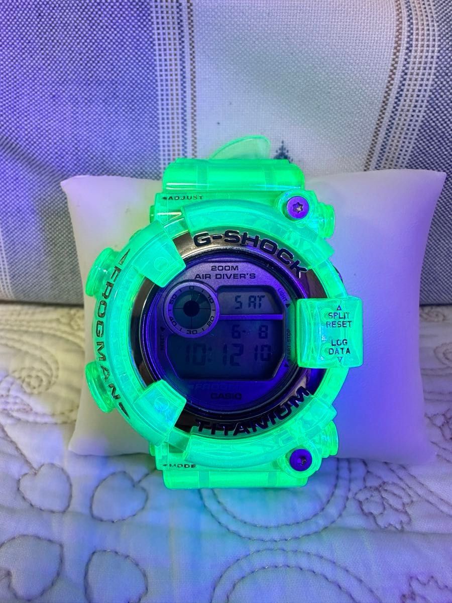 カシオ G-SHOCK フロッグマン DW-8201 雨蛙カラー カスタム 美品 カシオ G-SHOCK フロッグマン DW-8201 雨蛙カラー カスタム 美品