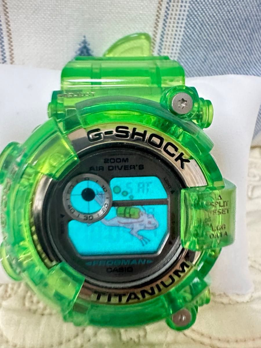 カシオ G-SHOCK フロッグマン DW-8201 雨蛙カラー カスタム 美品 カシオ G-SHOCK フロッグマン DW-8201 雨蛙カラー カスタム 美品